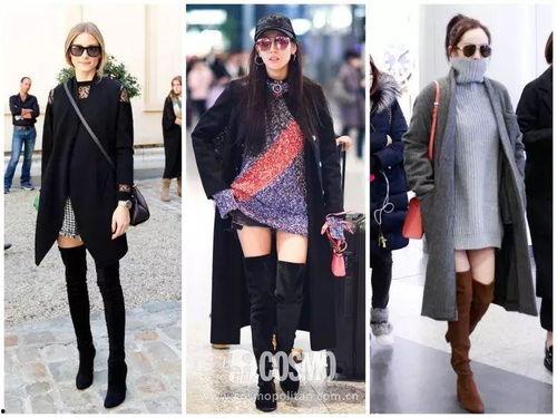 长靴推荐明星,冬季时尚保暖必备单品